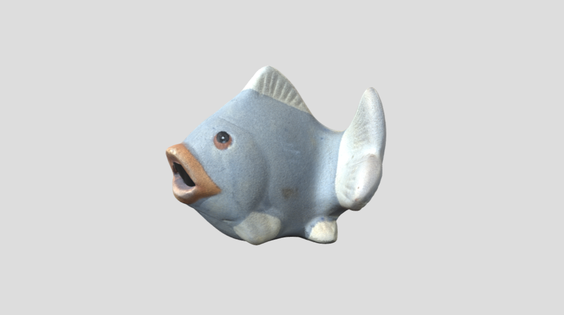 Fish sculpture(generated by Revopoint POP 2)