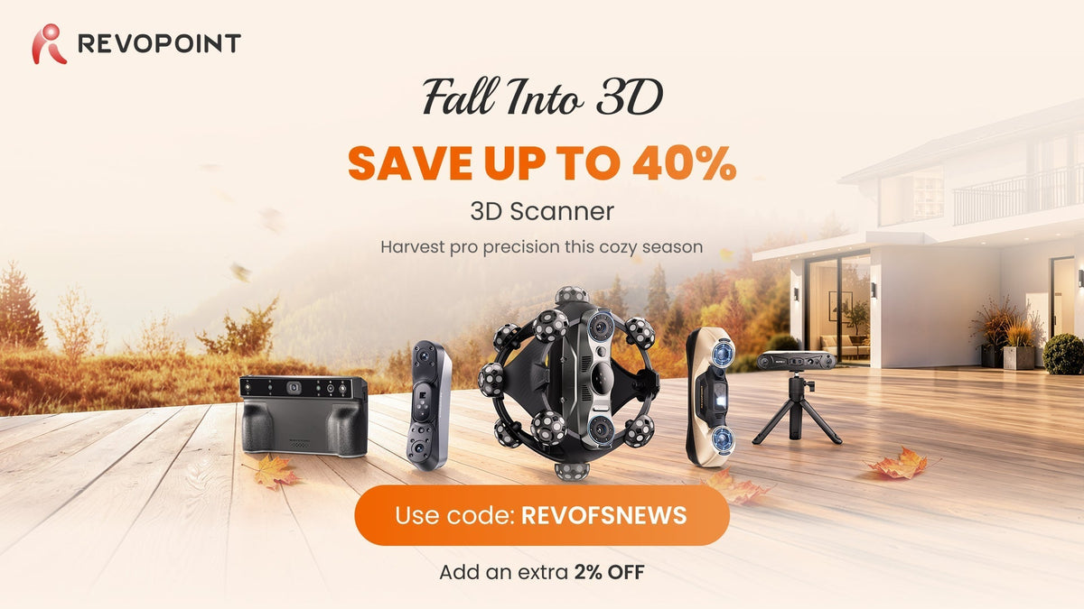 Revopoint Fall Sale 2026: 3D Scanners for Metrology, 3D Printing & More Are Up to 40% Off