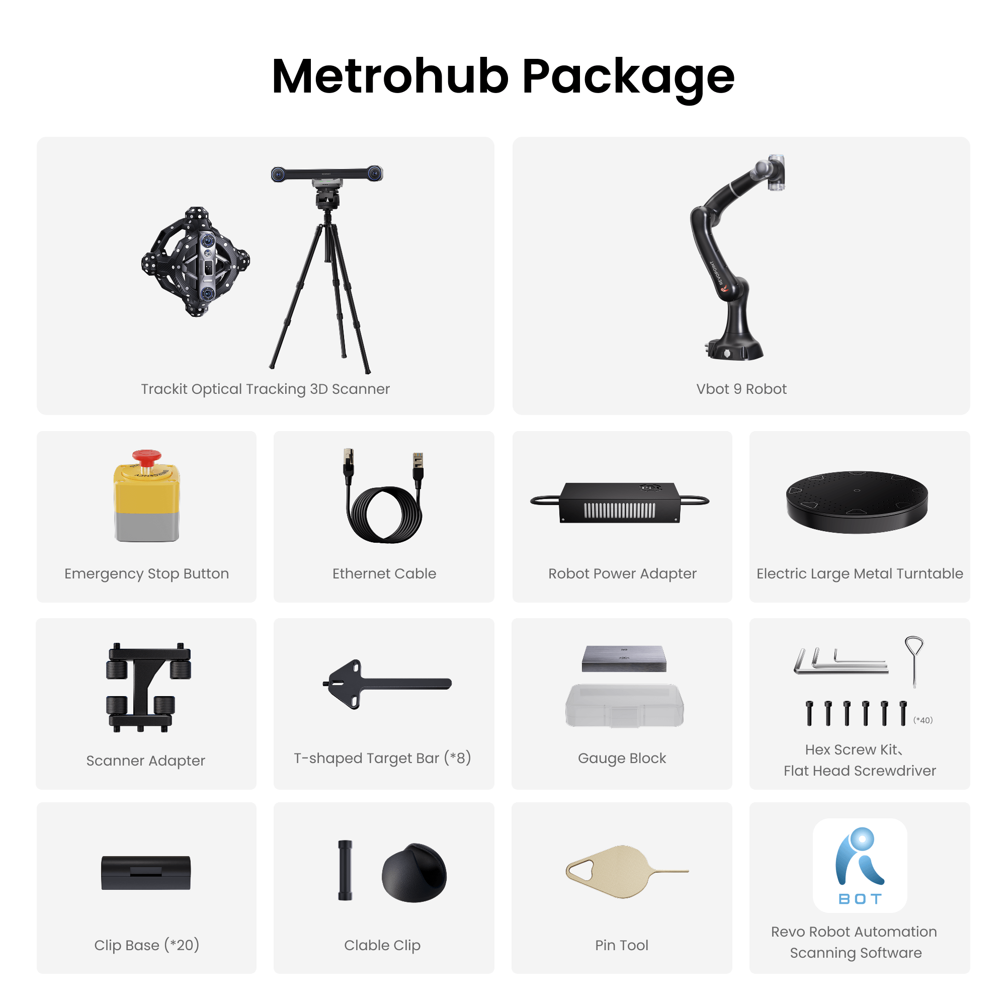 Revopoint Trackit : Scanner 3D à suivi optique pour des scans sans marqueurs