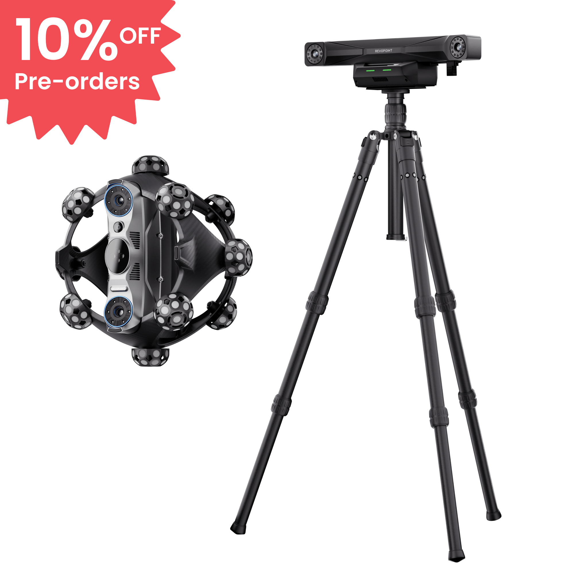 Revopoint Trackit SR: Wireless Optical Tracking 3D Scanner for Marker-free Scans