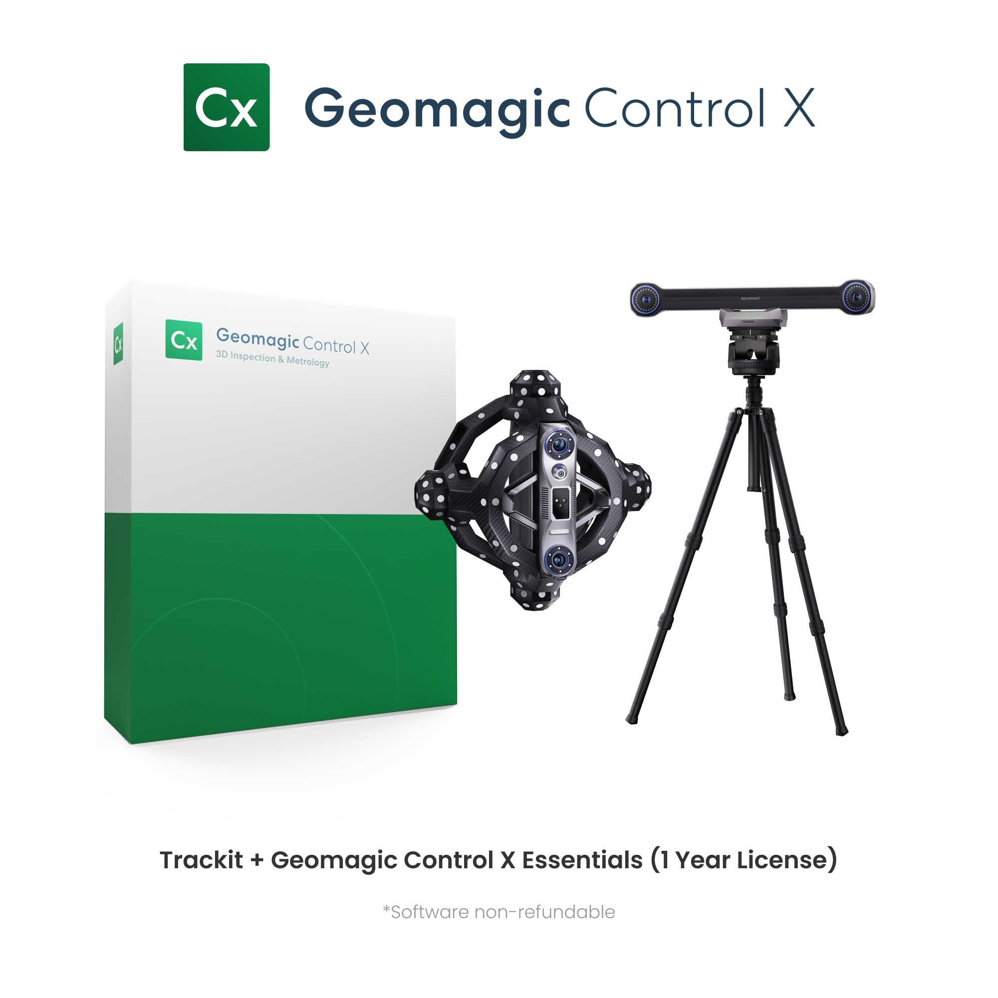 Revopoint Trackit: Optical Tracking 3D Scanner for Marker-free Scans