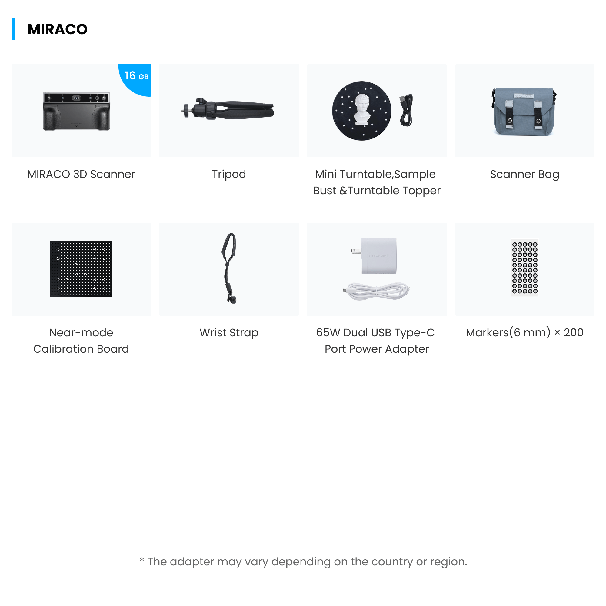 Revopoint MIRACO: Standalone 3D Scanner for Small to Large Objects Scanner