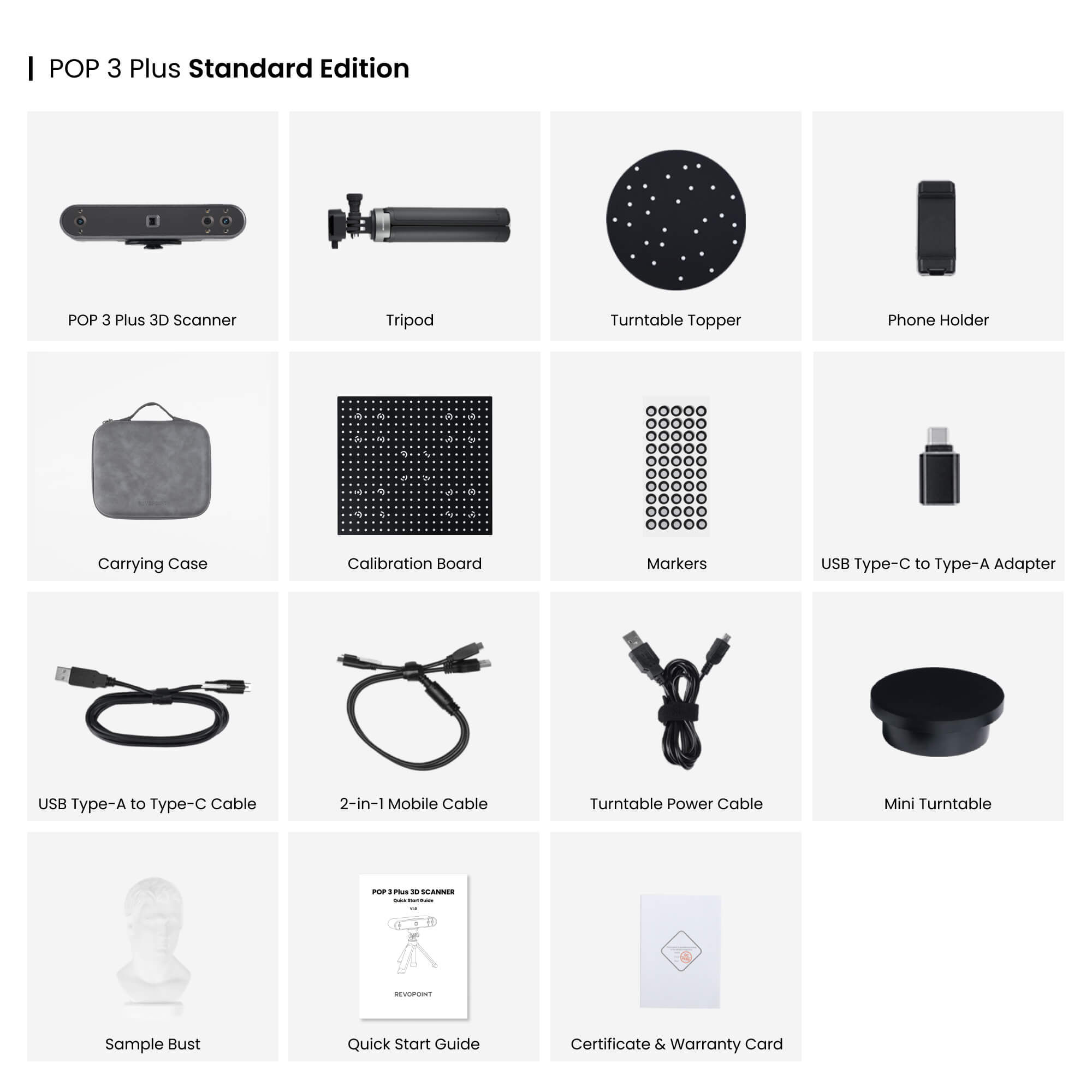 POP 3 Plus: The Handheld 3D Scanner with Color Scans - Revopoint