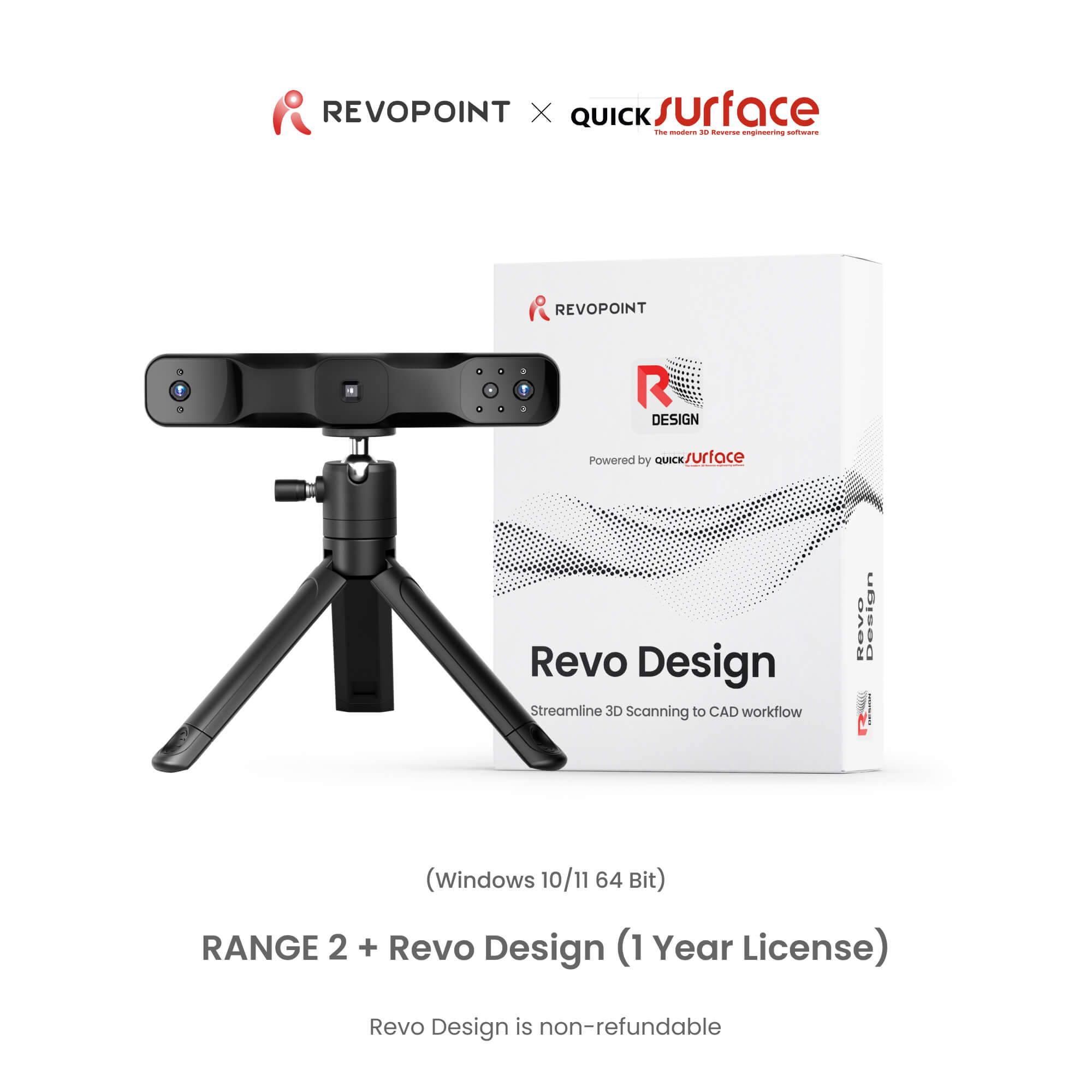 RANGE 2 Scanner 3D: Scan 3D de Grands Objets Rapide et Puissant