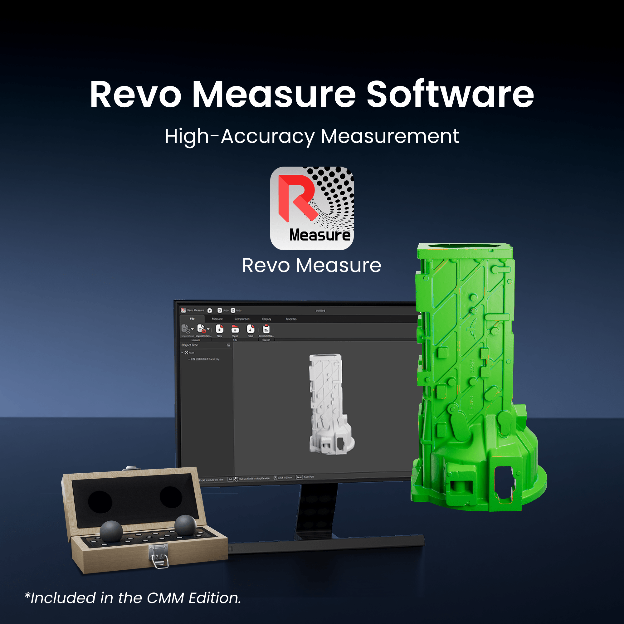 Revopoint Trackit SR: Wireless Optical Tracking 3D Scanner for Marker-free Scans