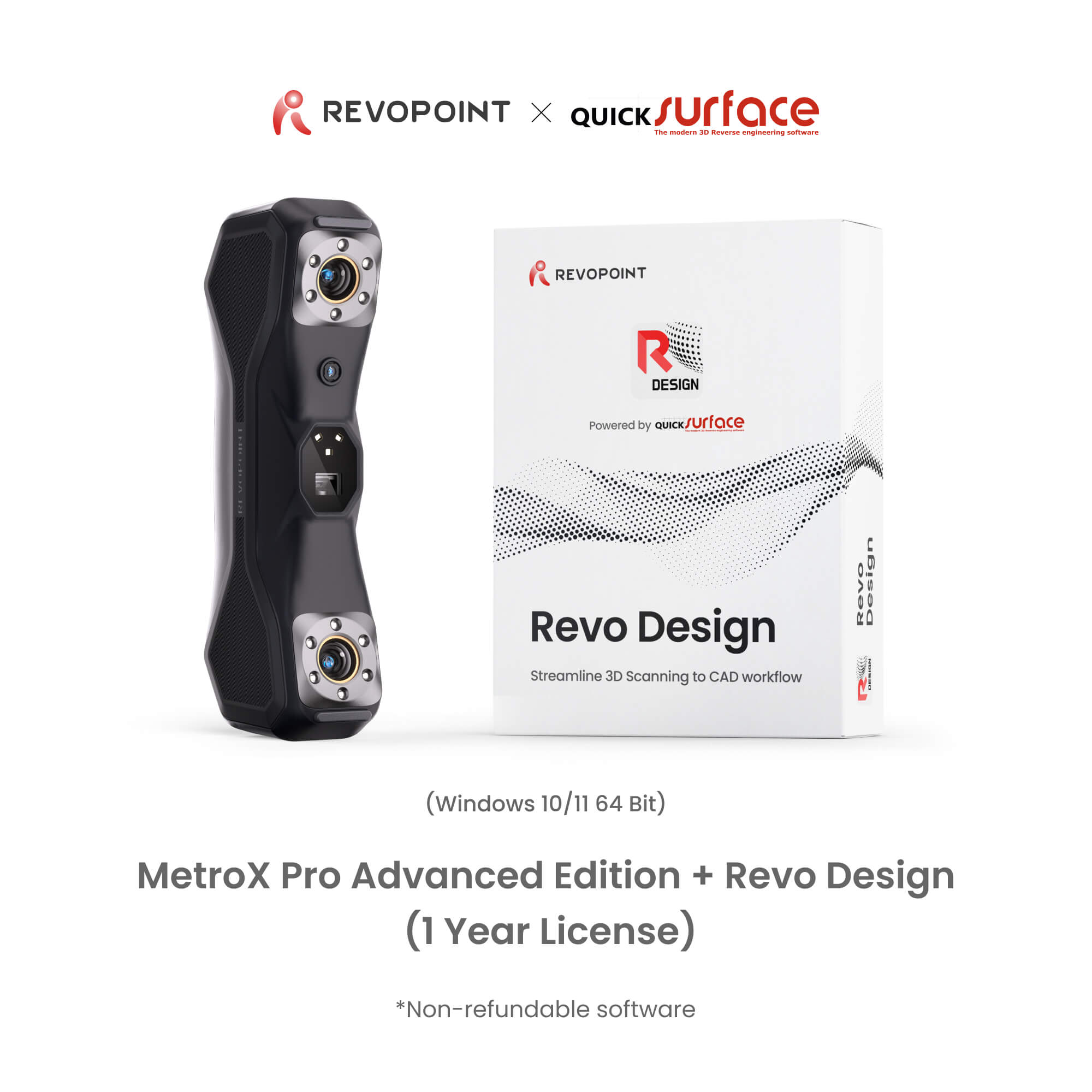 Revopoint MetroX & MetroX Pro: Blue Laser Line & Full-field Structured Light 3D Scanners