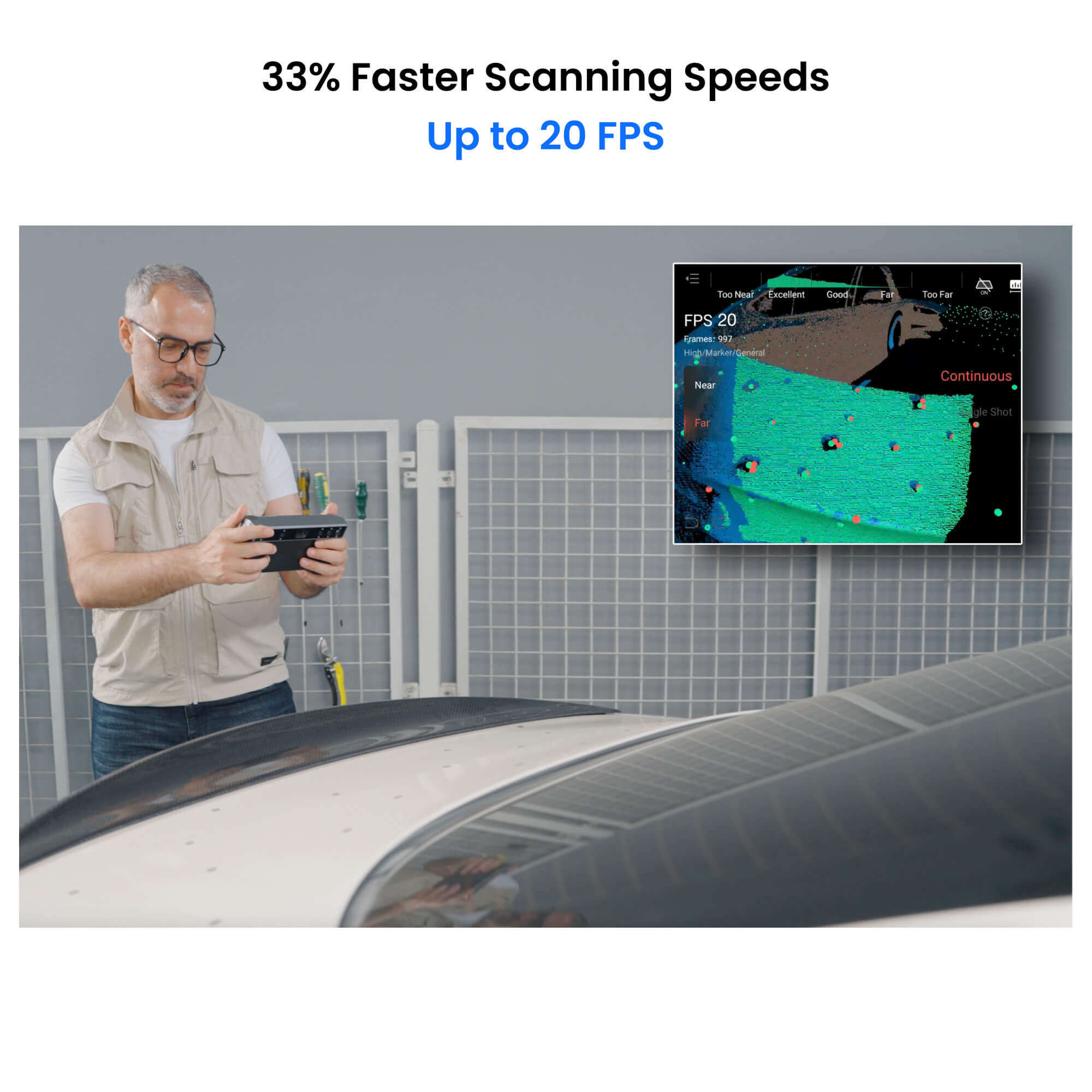 MIRACO Plus 3D Scanner Overview - Scanning Speeds