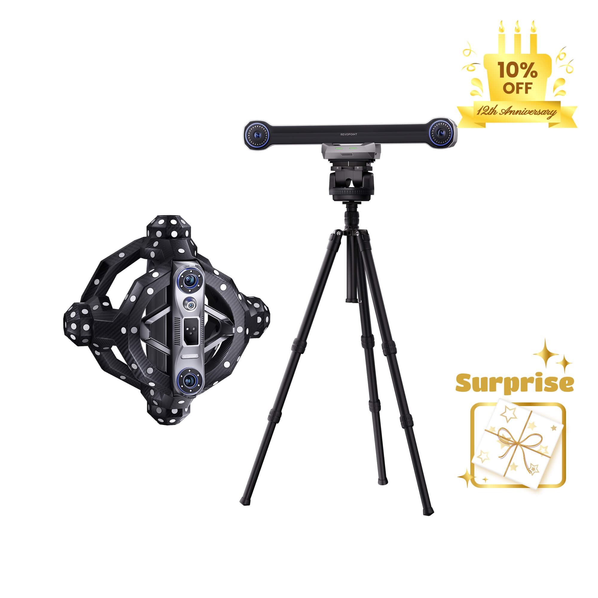 Revopoint Trackit: Optical Tracking 3D Scanner for Marker-free Scans