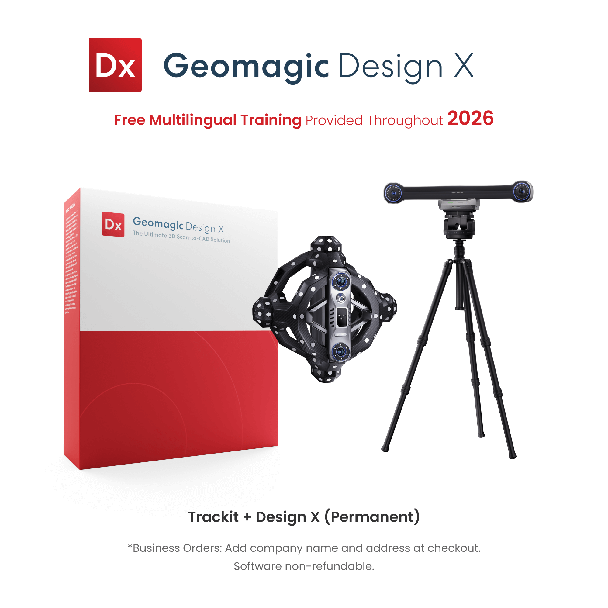 Revopoint Trackit : Scanner 3D à suivi optique pour des scans sans marqueurs