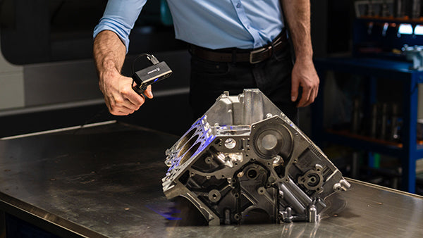 3D Scanning a Lotus Esprit GT2’s Engine Block
