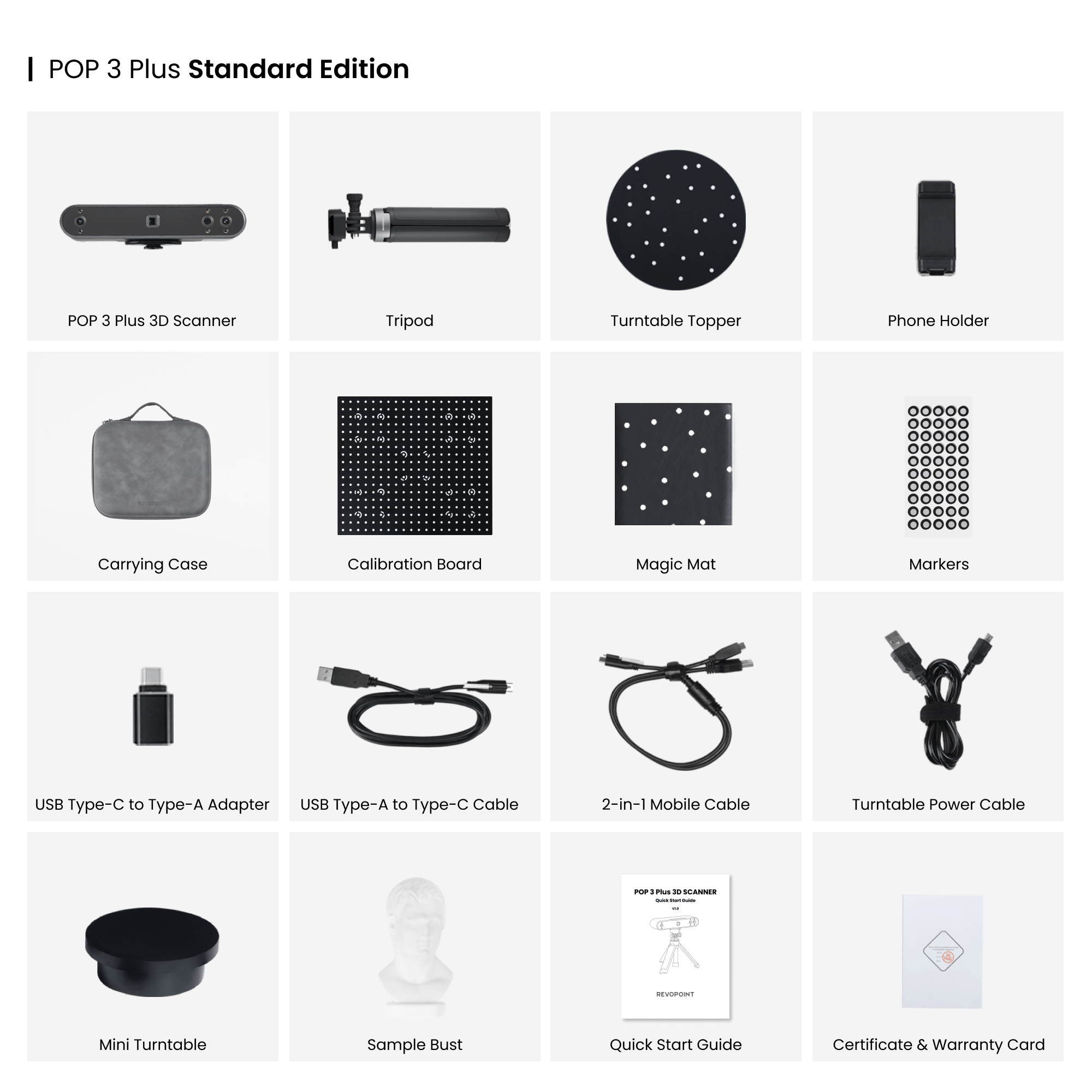 POP 3 Plus 3D Scanner Standard Edition