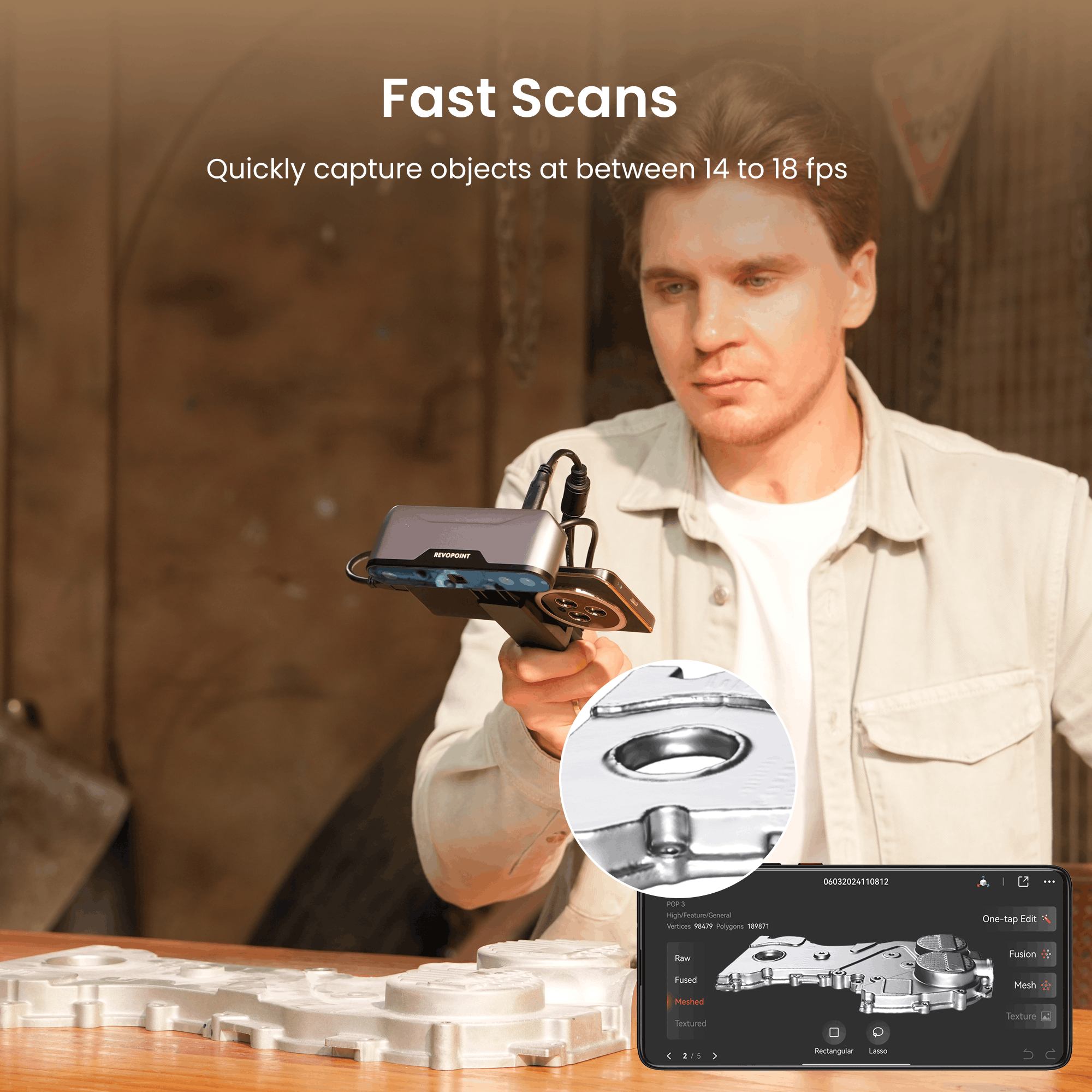 INSPIRE 3D Scanner Overview - Scanning Speeds