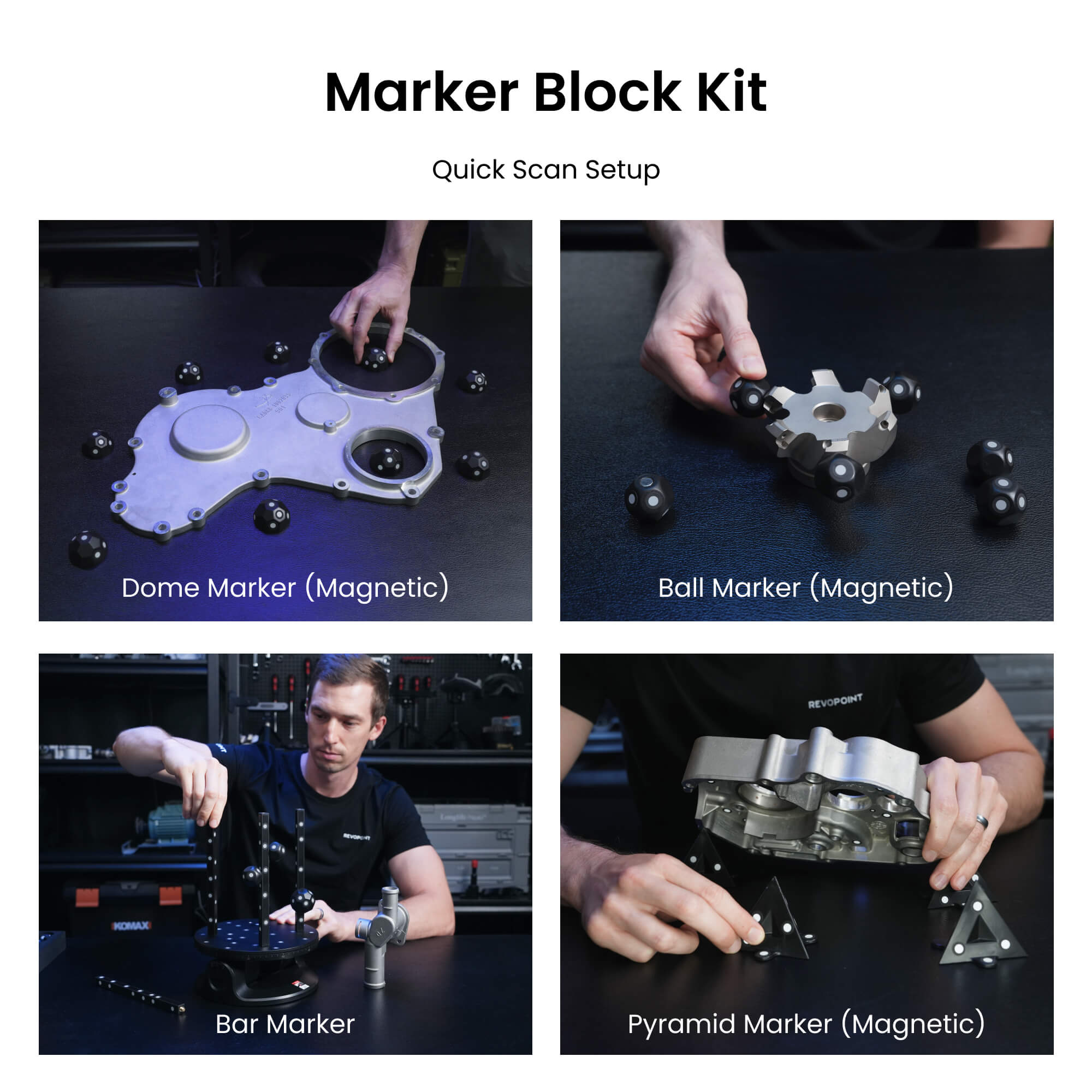 MertroX 3D Scanner Overview - Marker Block Kit