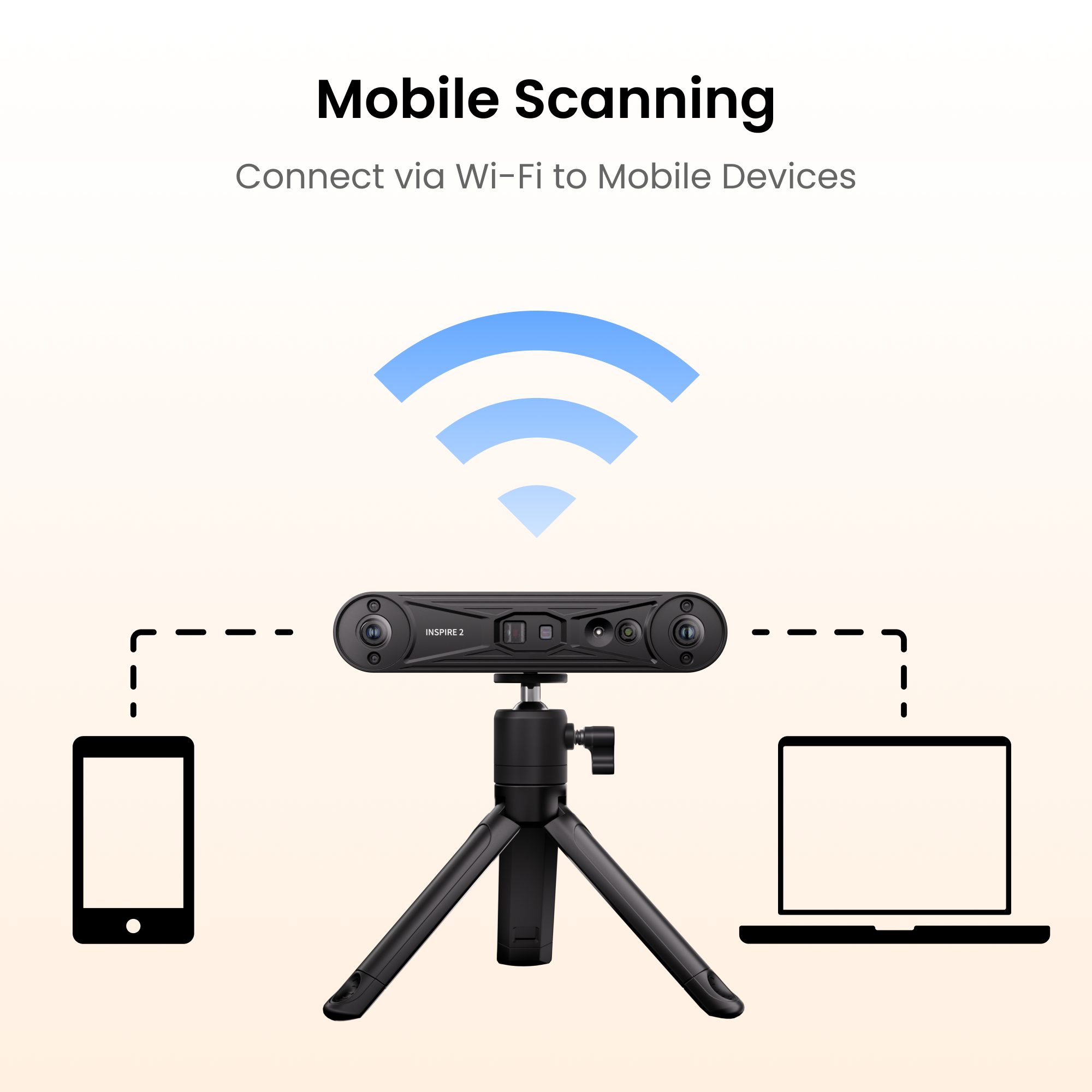 Revopoint INSPIRE 2: Wireless Infrared Laser and Structured Light 3D Scanner