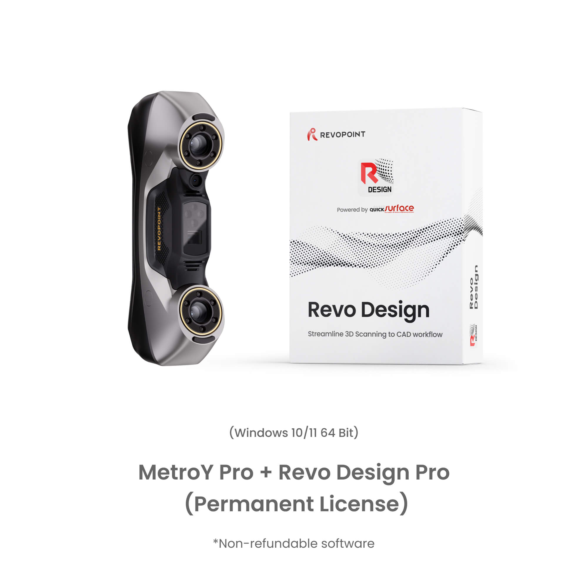 Revopoint MetroY Pro: Wireless Blue Laser 3D Scanner