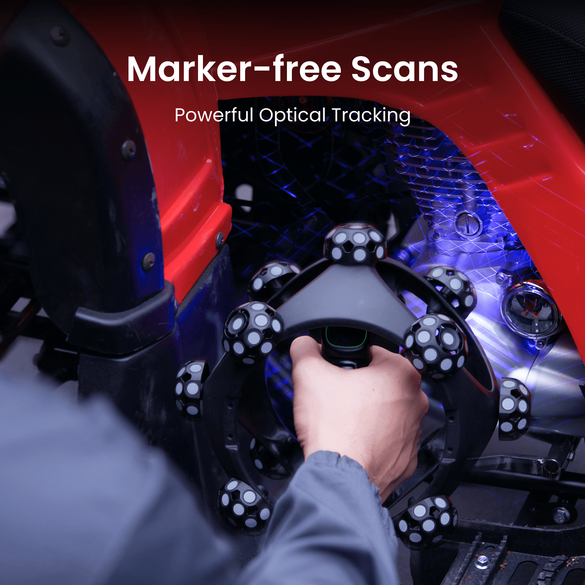 Revopoint Trackit SR: Wireless Optical Tracking 3D Scanner for Marker-free Scans