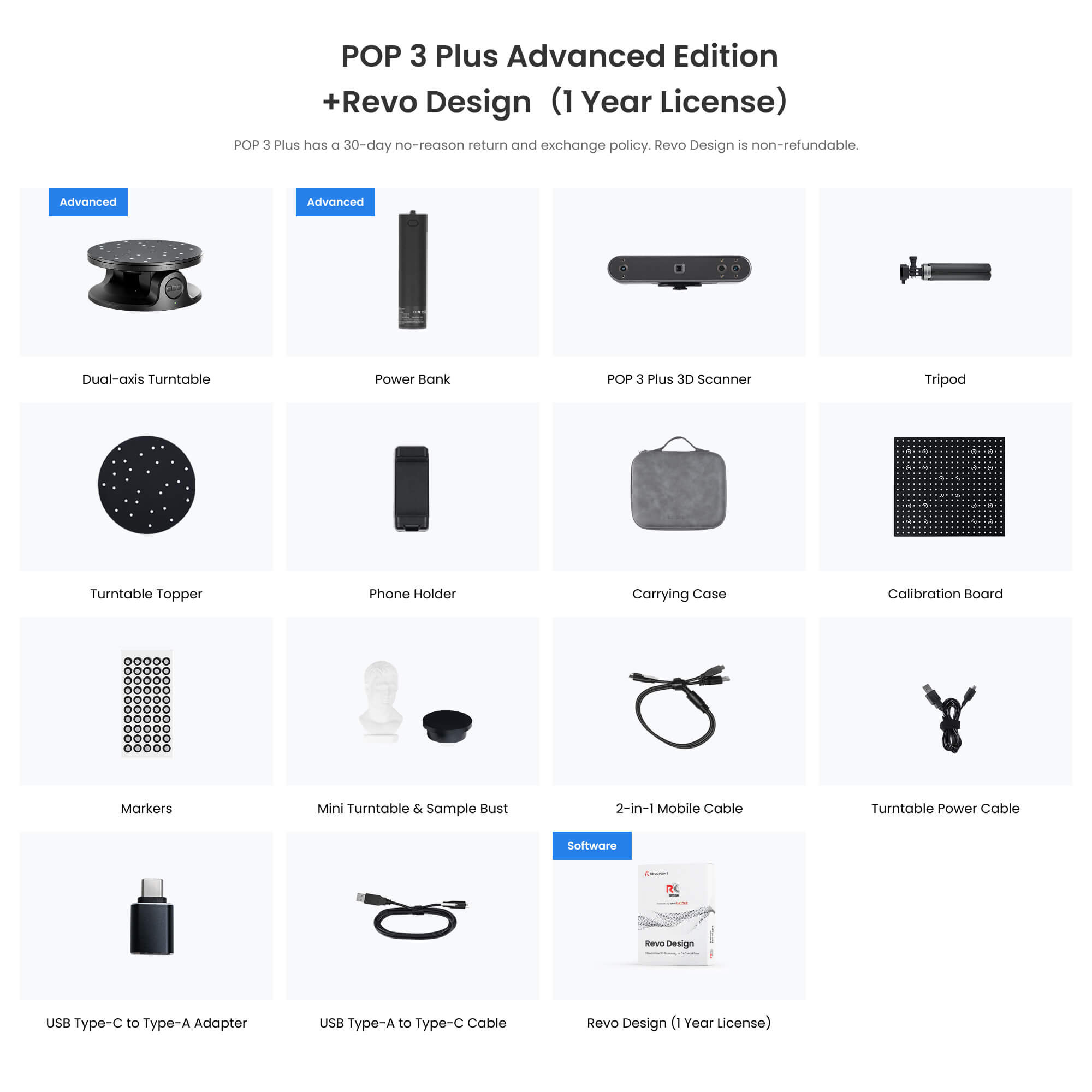 Revopoint POP 3 Plus: Portable 3D Scanner for Vibrant Color Scans